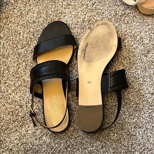 Talbots Black Genuine Leather Women's Sandals